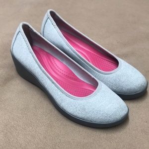 CROCS Busy Day Heather Women's Ballet Wedge